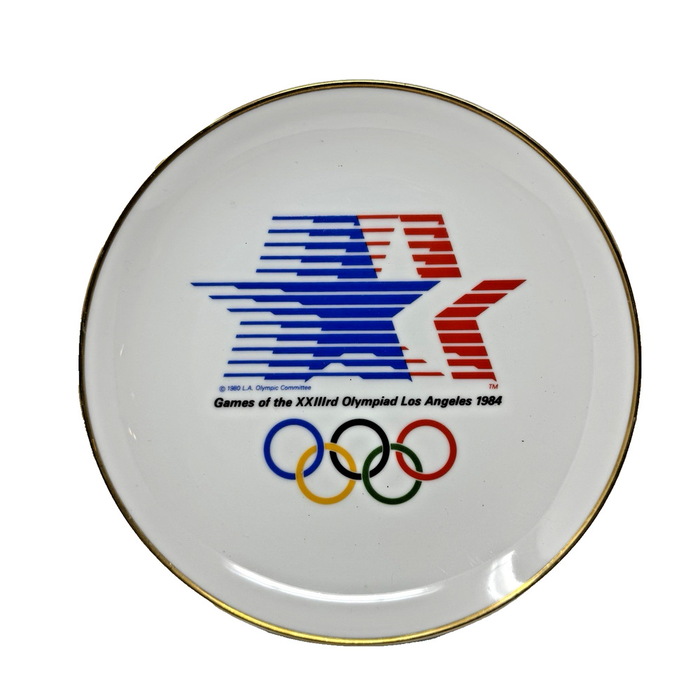 Los Angeles 1984 Olympic Games Stars In Motion Fine Porcelain Plate L.E. 15858
